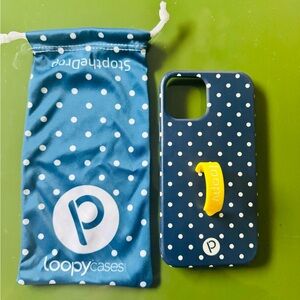 Loopy Original iPhone 12/12 Pro
(6.1" Screen) - Navy
Polka Dot | Righty